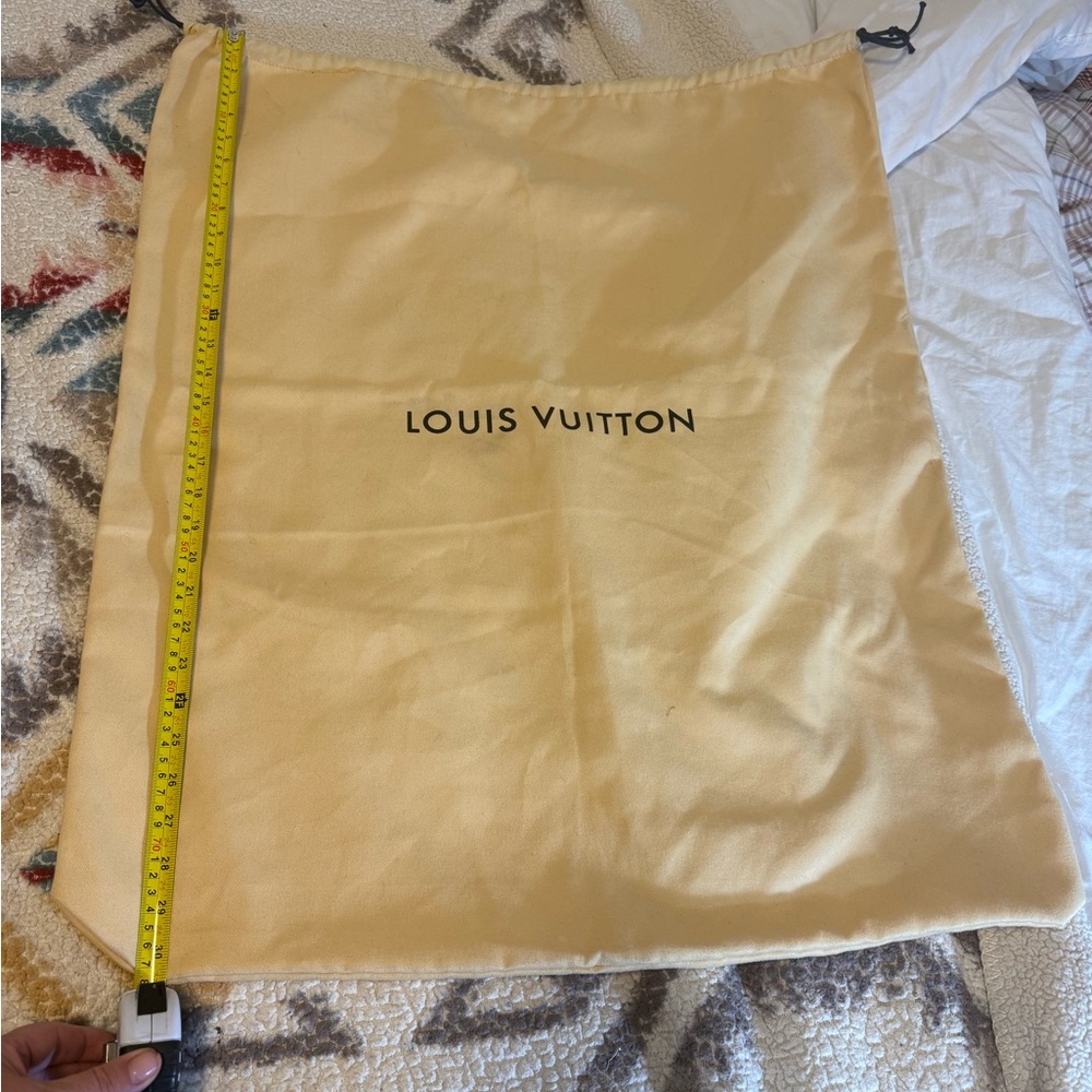 XTRA Large Louis Vuitton Cream Logo Dust Bag - Picture 3 of 5